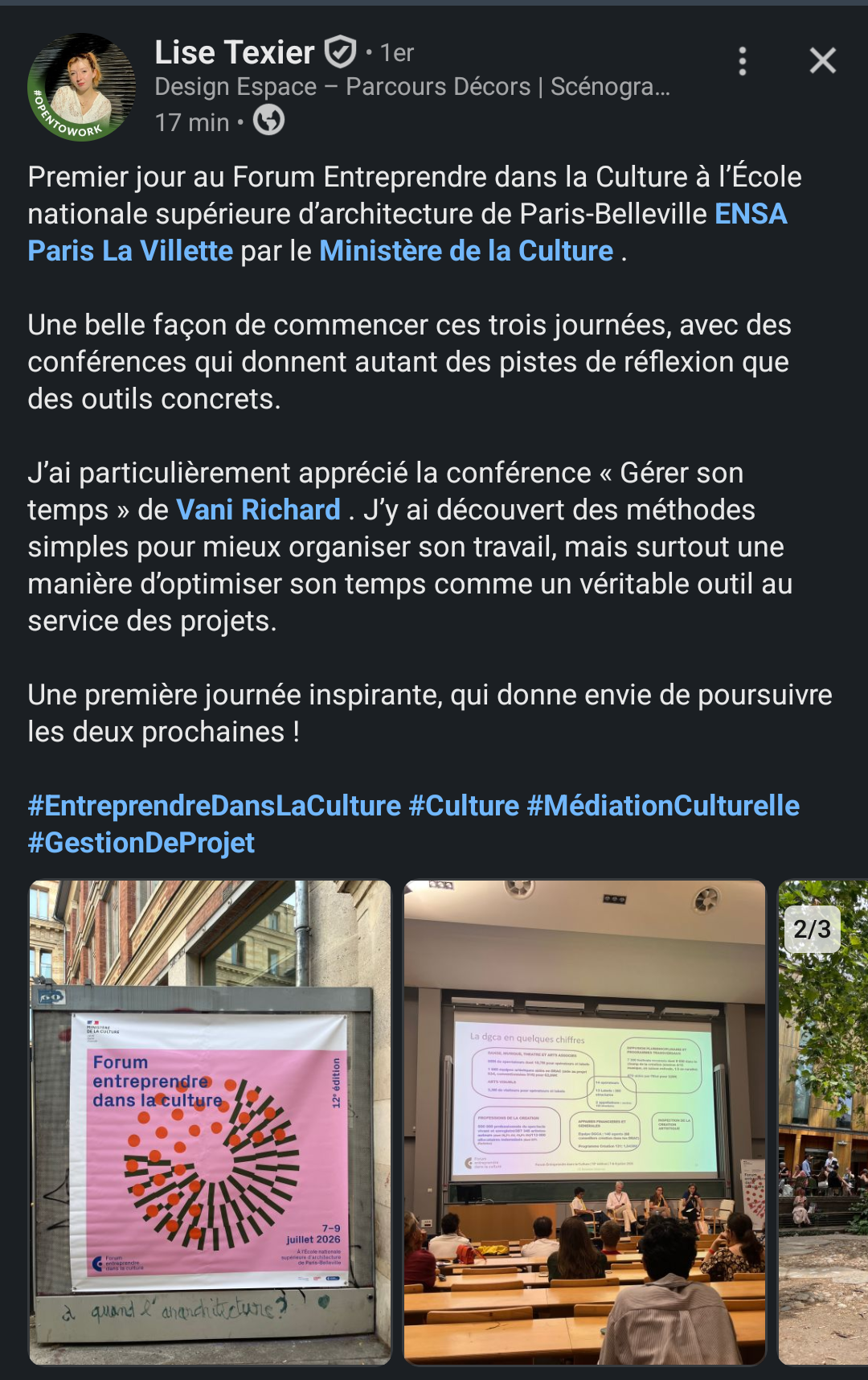 Forum Entreprendre dans la culture - Ateliers Vimana – image 6